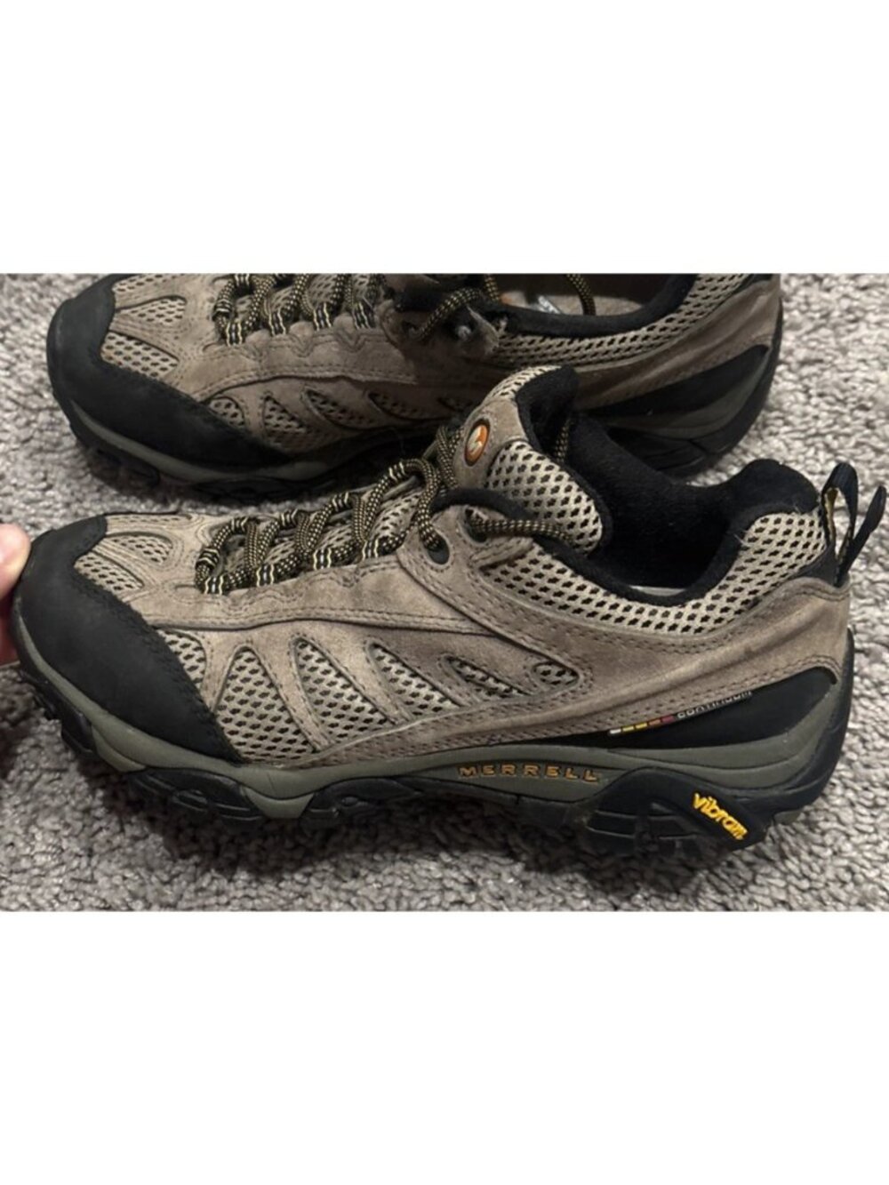 Merrell Women's Sz 9 Mesa Ventilator II Hiking Shoes Vibrant Brown Waterproof